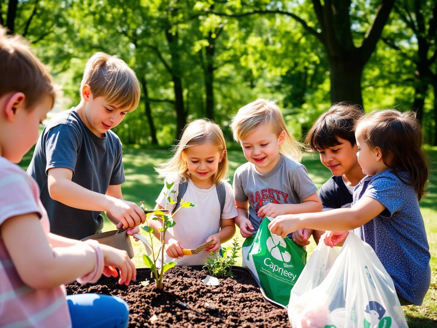 Imagine orientativă: activitate ecologică în aer liber