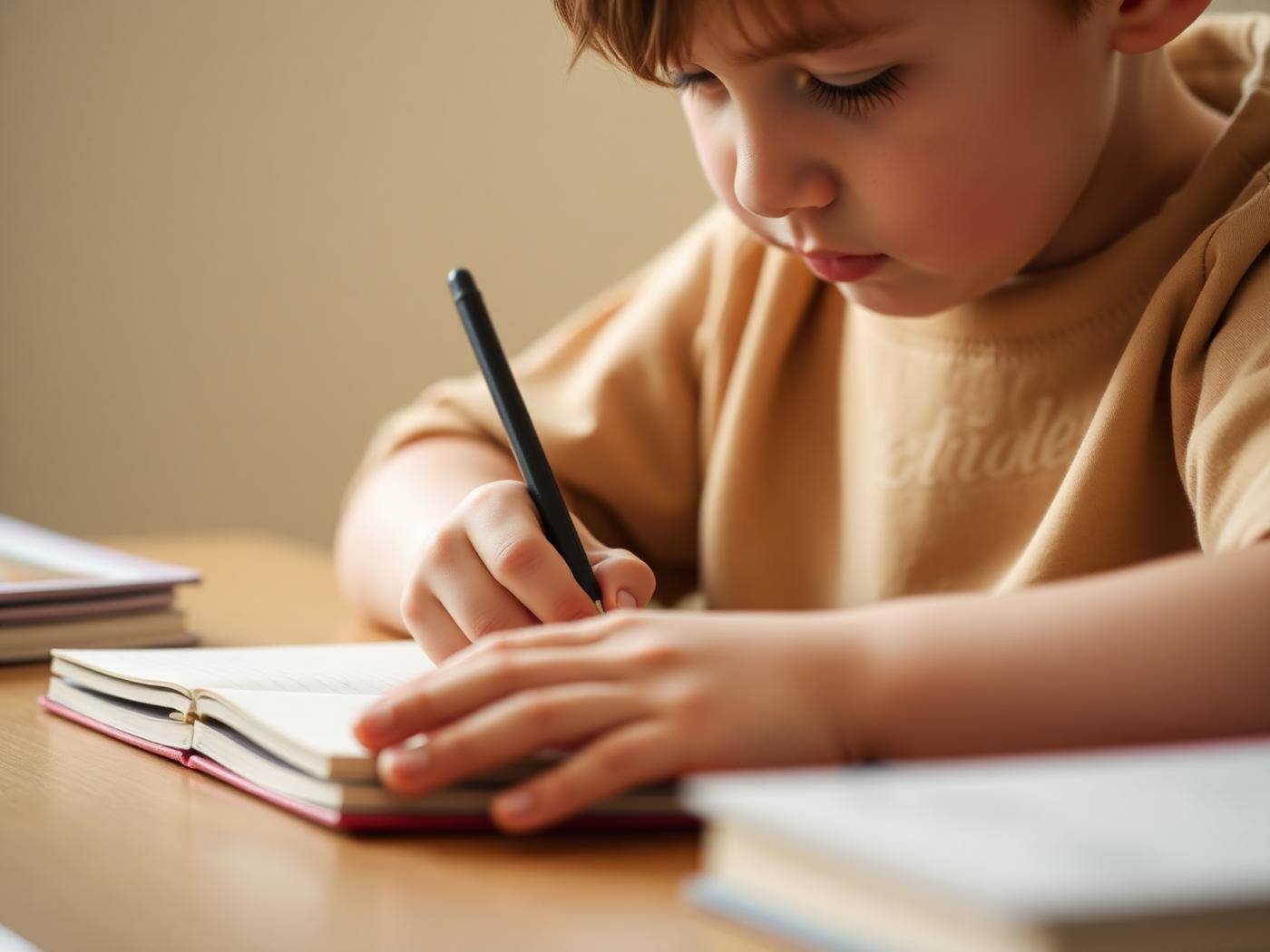 Imagine orientativă: copil scriind într-un caiet